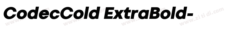 CodecCold ExtraBold字体转换 CodecCold ExtraBold字体转换
